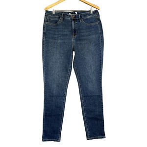 Seven7 Jeans Women's 12 Blue St James Soft Stretch Denim High Rise Skinny